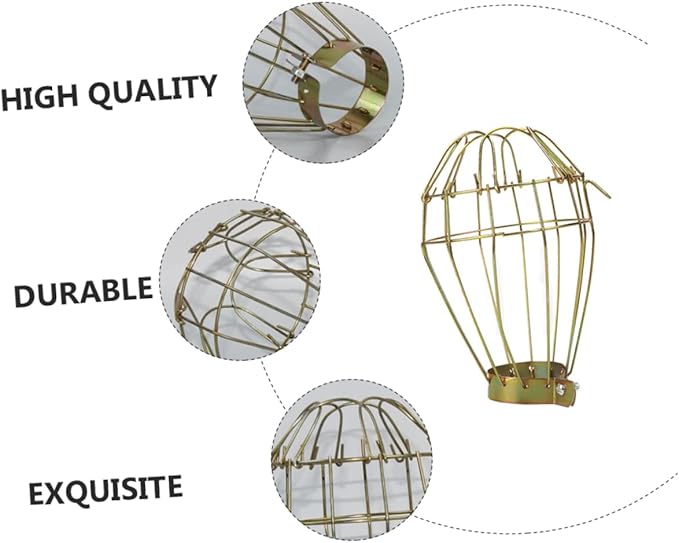 ORFOFE 3pcs Reptile Heating Lamp Cover Scald Mesh Net Heat Lamp Protector Cage for Rabbits Turtles Hamsters