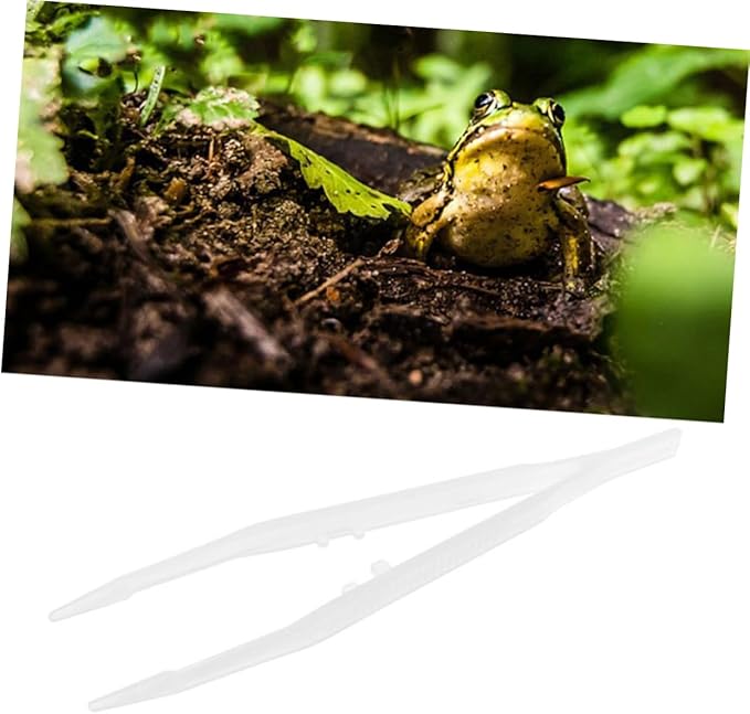 FOMIYES 1pc Luminous Feeding Tweezers for Reptiles Amphibians and Insects Easy to Use for Safe Feeding of Lizards Frogs