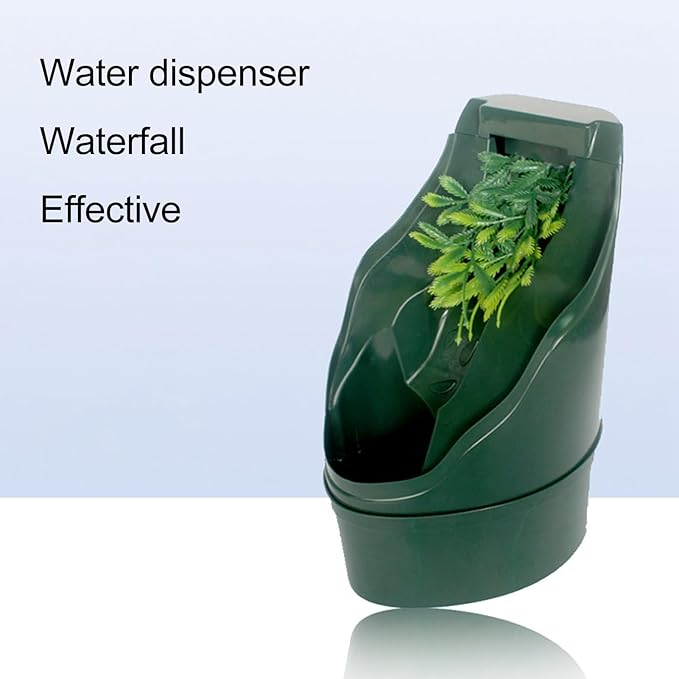 Reptile Drinking Fountain Water Dripper, Food Grade Material, Provides Constant Clean Water, Mimics Nature Environment, Suitable for Reptiles, Turtles, Lizards, and Amphibians
