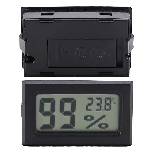 Humidity Meter Thermometer Hygrometer Mini Digital Humidity Monitor Reptile for Greenhouse Office Home