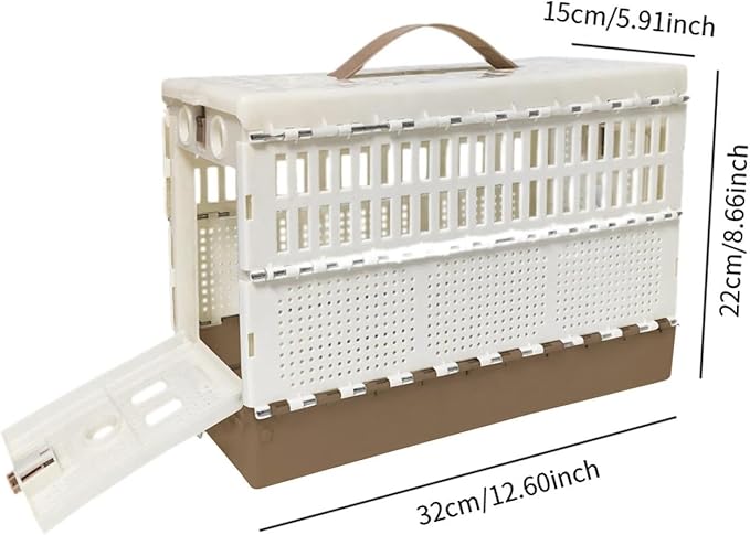 Pigeon Cage Transport Box Fodable Pet Bird Cage 32cmx22cmx15cm Pigeon Training Travel Carrier