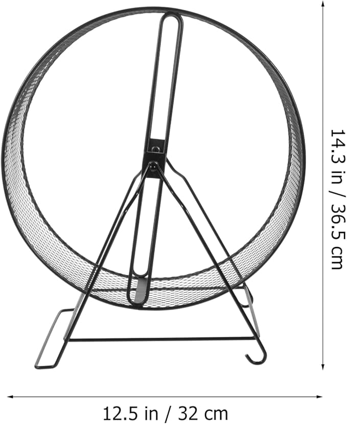 balacoo Chinchilla Wheel Silent Hamster Exercise Wheels- Hamster Running Exercise Wheel- Hamster Running Wheels with Adjustable Stand for Hamsters Small Animals 10 Inch