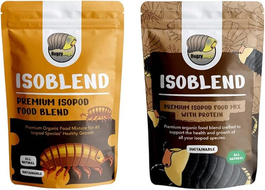 Isoblend Premium Isopod Food Set Natural Protein and Vegetable Dry Mix for Isopods Feeder Insects