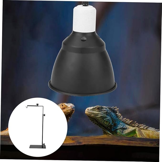 UPKOCH Adjustable Metal Reptile Lamp Rack Durable Plant Light Stand for Reptiles Amphibians and Small Pets for Fluorescent and Heat Lamps