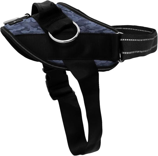 ShawnCo Essential Dog Harness, No-Pull Pet Vest with 3 Leash Clips, No Choke, Reflective, Adjustable and Padded, for Easy Walking and Training for Small, Medium and Large Dogs (Dark Camo, XS)