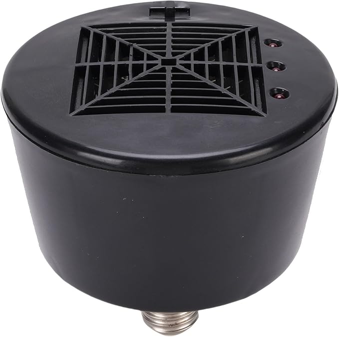 Cuifati Reptile Heating Lamp, Chicken Heating Lamp Easy to Install Energy Saving Versatile Safe for Turtles for Lizards (Black)
