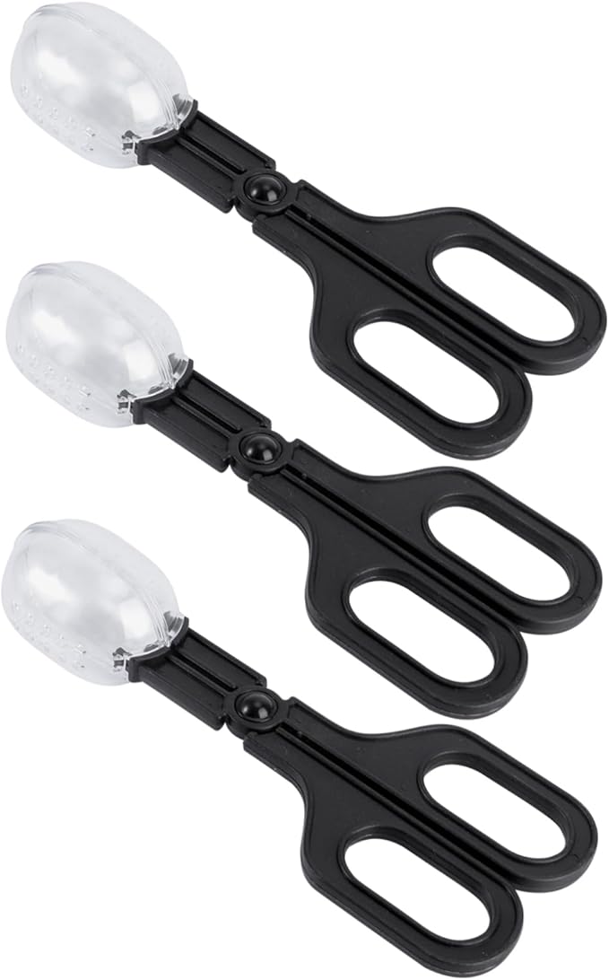 LIOOBO 3pcs Plastic Reptile Clip Insect Breeding Tool Reptile Feeding Cleaning Supplies
