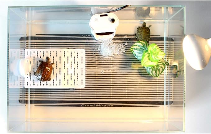 YOUMU Reptile Heating Pad- (5W/15W/25W/35W) Temperature Adjustable Terrarium Heat Mat for Turtle/Snake/Frog/Lizard/Small Animals/Plant Box (15W(8.66in*9.84in))