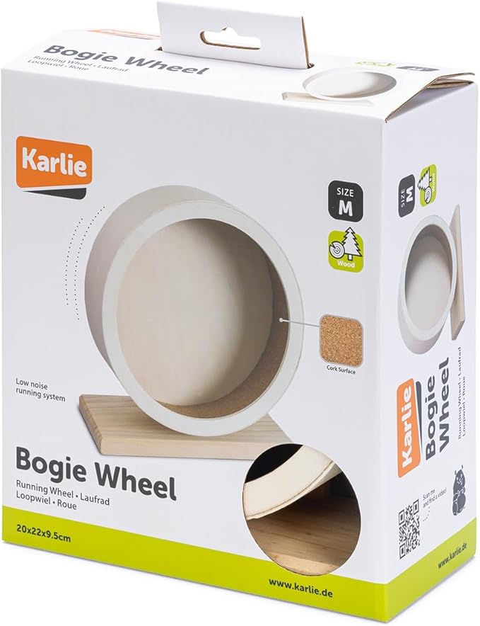 Karlie Flamingo 1030974 Wood Bogie Hamster Wheel Cork Diameter 20 cm