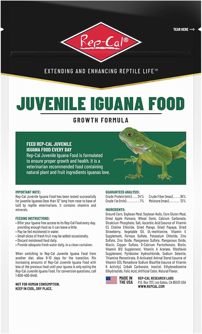 Rep-Cal Juvenile Iguana Food - 6 oz