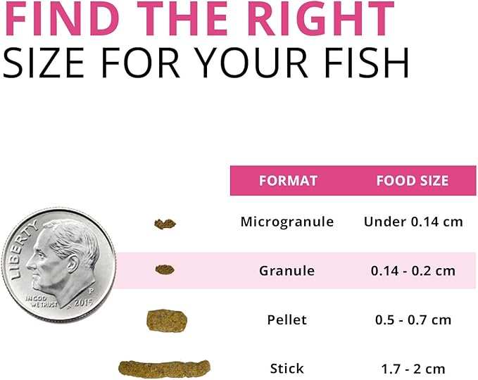 Fluval Bug Bites Color Enhancing Fish Food for Tropical Fish, Granules for Medium to Large Sized Fish, 4.4 lb., A6599, Brown