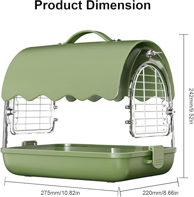 Breeding Travels Bird Carriers Cage Suit Ventilated Acrylic Travels for Outdoor Viewing Comfortable Home Leisures Birdcage