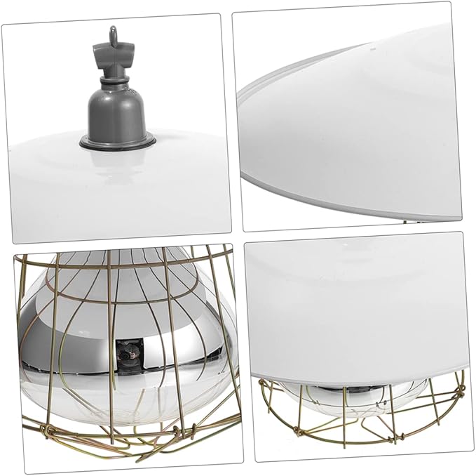 Sosoport Livestock Heat Lamp for Pets Poultry Heat Preservation Lamp Thermostat for Piglets Reptiles and Newborns Easy to Install Safe and Efficient Heating