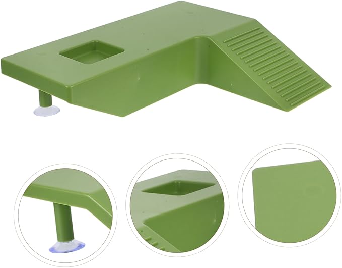 Kisangel Turtle Basking Platform Ramp Aquatic Turtle Resting Terrace for Tanks Reptile Accessory for Climbing and Sunbathing Medium Safe and Stable Design