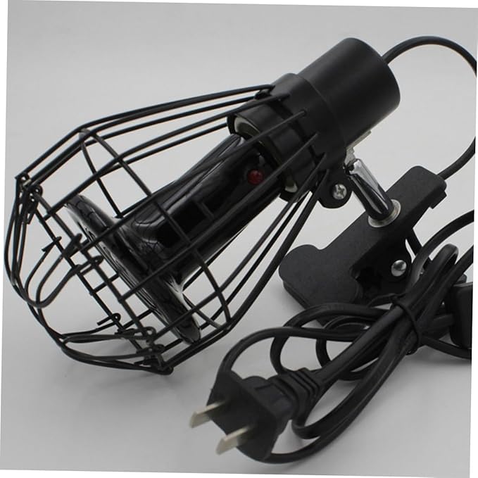 MAGICLULU 2pcs Heated Ceramic Lampshade Reptile Tank Accessory Heat Lamp Cover Safety Mesh Lizard Tank Heater