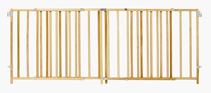 Toddleroo by North States - Extra-Wide Swing Wooden Baby Gate: Extra Wide Baby Gate for Large Openings - Adjustable 60 to 103 Inches Wide - 27 Inches Tall