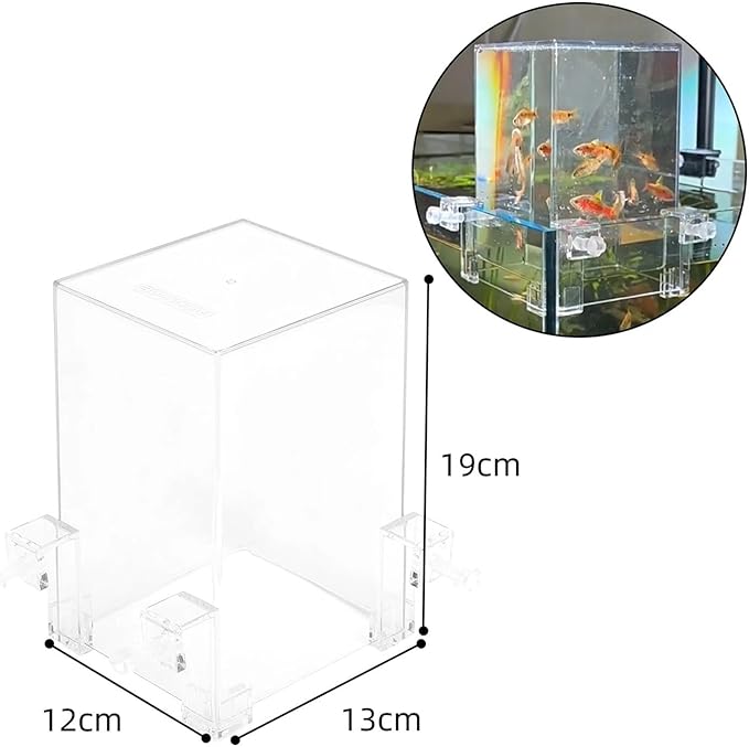Negative Pressure Suspended Fish Tank Layer, Aquarium Fish Elevator with Auto Water Refill, Space Expansion Decor for Aquatic Pets