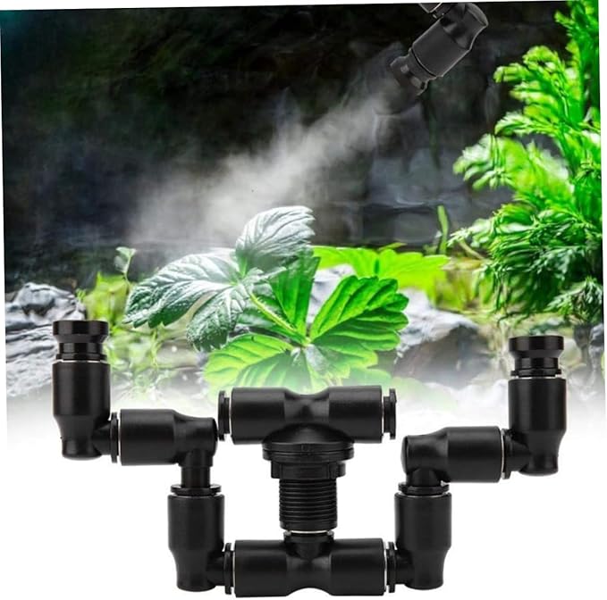 POPETPOP Adjustable Reptile Tank Sprayers Fine Mist Sprinkler Nozzle for Aquarium Plastic Material Rotation