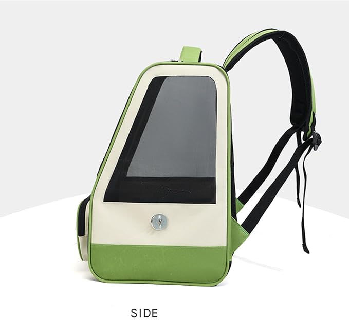 Portable Bird Travel Carrier Backpack for Small Birds Including Perch and Feeder 32x43x28cm Nylon Fabric Blue Pink White