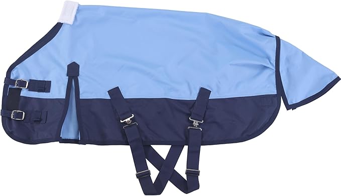 LEAFOREST 1200 Denier Waterproof Mini Shetland Rug Pony Rug Foal Rug Turnout Rug (no Filling) Blue Navy 39IN