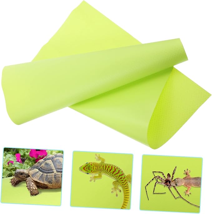 BESTonZON Reptile Carpet for Leopard Gecko Lizard Snake and Turtle Sturdy Terrarium Liner Non-Slip Substrate Mat for Reptile Habitat Accessories