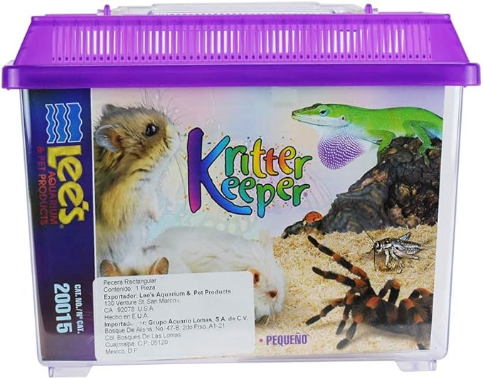 Lee's Kritter Keeper, Rectangle with Lid - Small, Assorted Colors