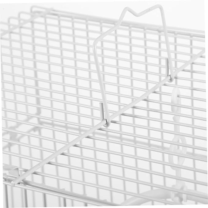 jojofuny Portable Metal Bird Carrier Cage for Parrots Pearl Jade Birds Finches Iron Travel Storage Cage Secure Habitat for Pets