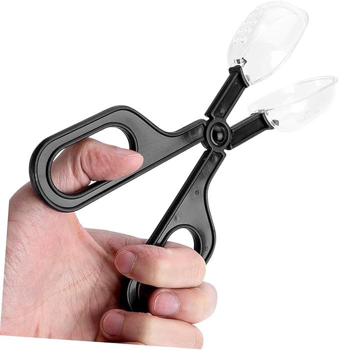 TOYANDONA 3pcs Reptile Feeding Clip Set Adjustable Plastic Feeding Clamp for Mealworm Breeding and Cleaning Tools Suitable for Lizard and Other Reptile Care
