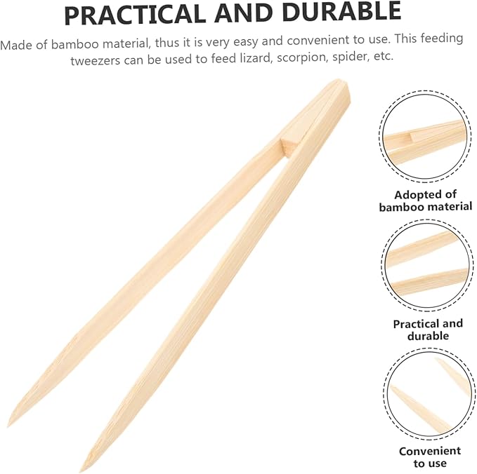 BESPORTBLE Reptile Feeding Tweezer Resistance Non-Slip Design for Safe Pet Feeding