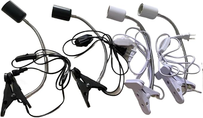 Turtle's Back Rack, Adjustable UVA Heating Light, Metal Bending Clip, Pet(White lamp Clip)