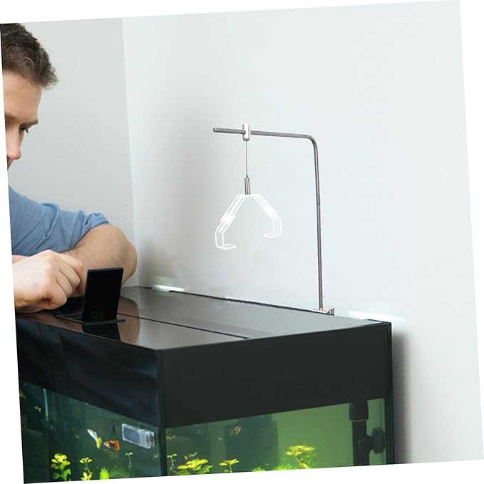 BESPORTBLE 2pcs Aquarium Lamp Clip Holder Light Fixing Claw for Fish Tank Terrarium Durable Support for Reptile Heating Lights Easy to Install Locking Mechanism
