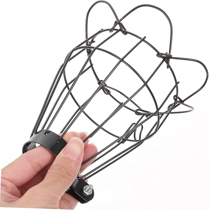 POPETPOP Scald Mesh Cover for Reptile Heating Lamp Heat Shield for Climbing Pet Lighting Easy Installation Craft Lamp Protection Efficient Heat Dissipation