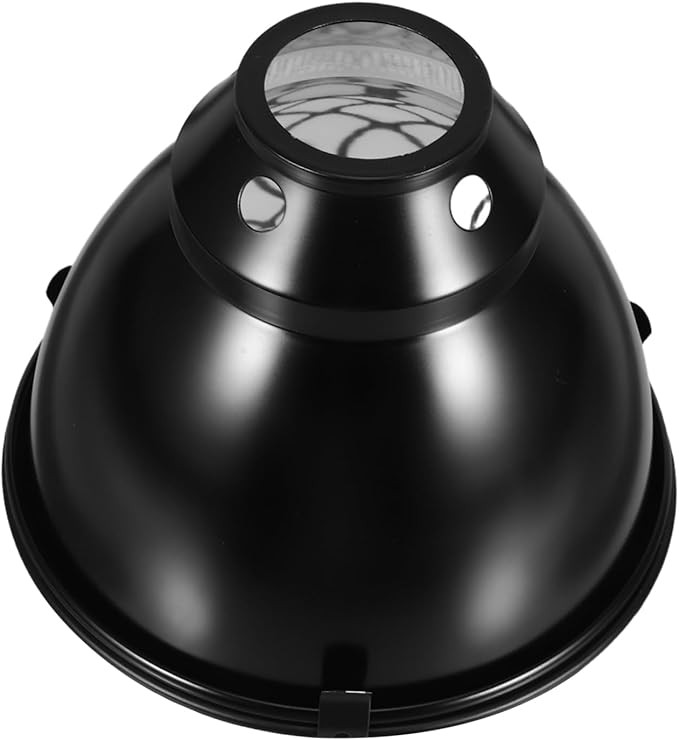 Ciieeo 1set Aluminum Dome Heat Lamp Shade for Reptiles Safety Cover Scald for Lizard Snake and Turtle Habitats Reflector