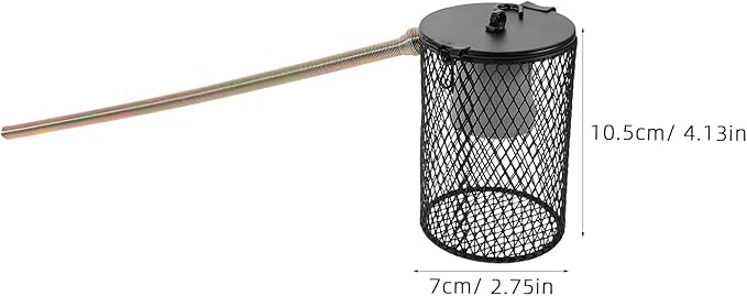 DOITOOL Reptile Heat Lamp Guard: Lamp Covers for Reptile Habitat - Metal Anti Scald Lampshade Shell - Terrarium Cage Light Guard Protector