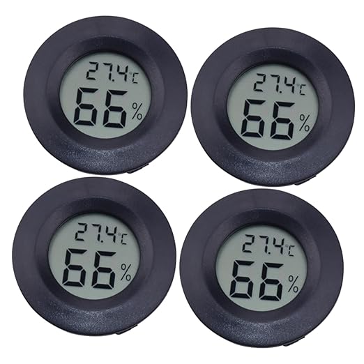 HANABASS 12pcs Digital Thermometer Hygrometer Thermometer Reptile Pet Humidity Acrylic for Home Use