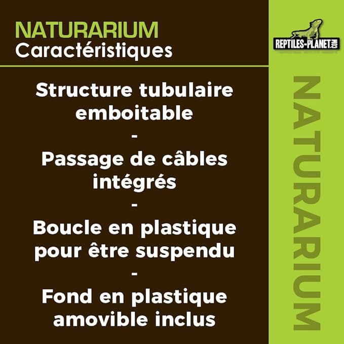 Reptiles-Planet Naturarium Terrarium, Medium, 75 x 45 x 75 cm
