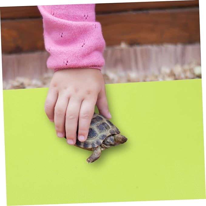 Toyvian 2pcs Reptile Carpet Floor Mat and Terrarium Bedding for Tanks for Snakes Lizards and Turtles Reusable Non-Absorbent Liner
