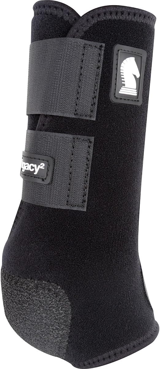 Classic Equine Legacy2 Support Boots, Front (Black, Small)