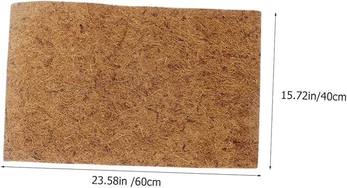 TOYANDONA Natural Coconut Fiber Reptile Carpet Mat for Terrarium Cozy Bedding Substrate for Lizards Snakes and Tortoises Reptile Tank Liner 1 Piece