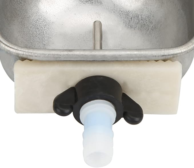 Rabbit Breeding Water Bowl 10PCS, Small Animal Nipple Drinking Water Bowl Water Feeder, Solid Stainless Steel Rabbit Water Feeder Anti Scratch 3.54x2.60x1.18inch Coop Cup