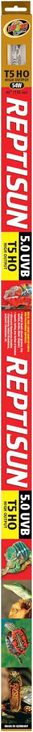 Zoo Med Reptisun 5.0 T5-Ho Uvb Fluorescent Lamp - 54 w - 46",White