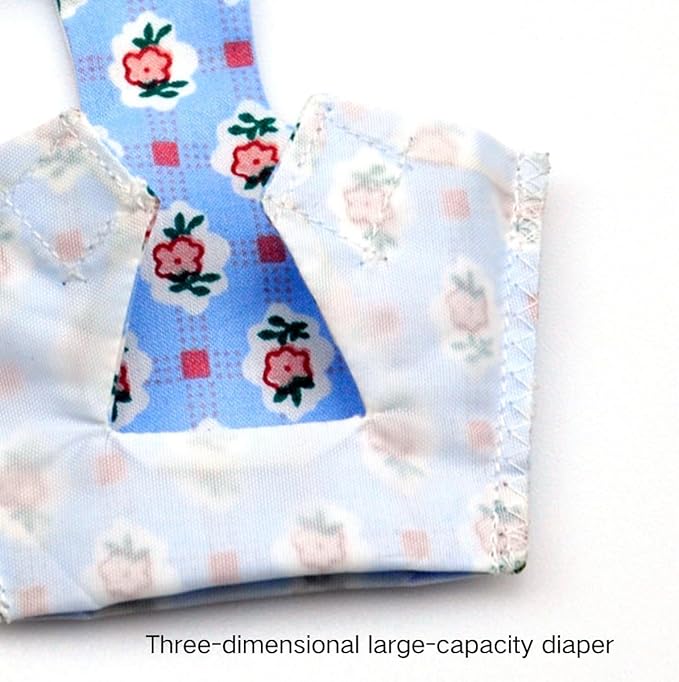 3PCS Bird Diaper with Adjustable Shoulder Strap Washable Parrot Diapers Reusable Bird Flight Suit Nappies Protective Breathable Nappy Clothes for Parakeet Macaw Conure (Sulphur-Crested Cockatoo)