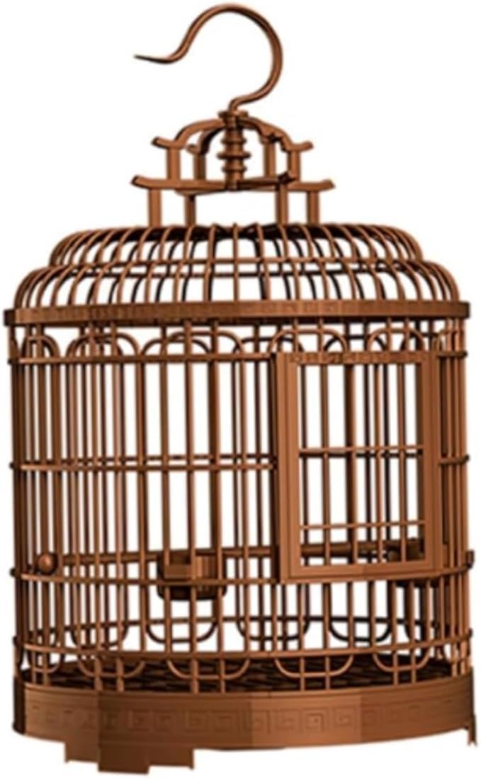 Plastic Bird Cage Villa Portable Travel Carrier for Lovebirds Cockatiels Outdoor