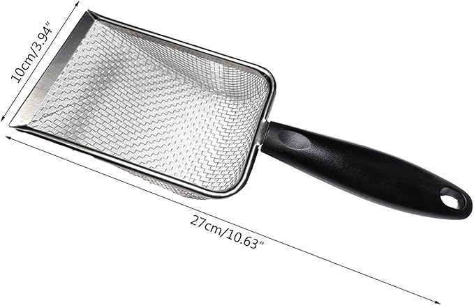 Reptiles Sand Scooper Stainless Steel Fine Mesh Terrarium Substrates Litter Substrates Scoops Scooper