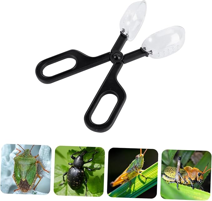 LIOOBO 3pcs Plastic Reptile Clip Insect Breeding Tool Reptile Feeding Cleaning Supplies