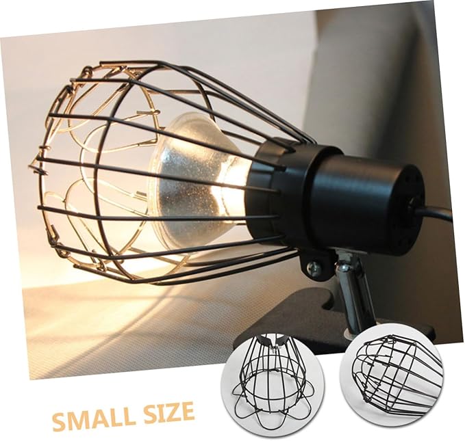 GLEAVI 2pcs Reptile Habitat Heat Lamp Cover Ceramic Lampshade Scald Lampshade Mesh for Turtle Tank Lighting