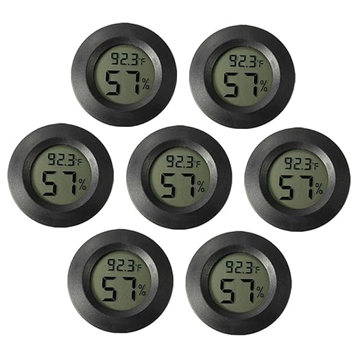 BESPORTBLE 21pcs Reptile Tank Thermometer Digital Thermometer for Reptiles Humidity for Aquariums Mini Humidifier and Humidity Gauge