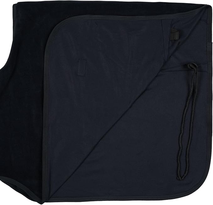 HORZE Marquess Fleece Riding Blanket - Dark Navy - 72 in