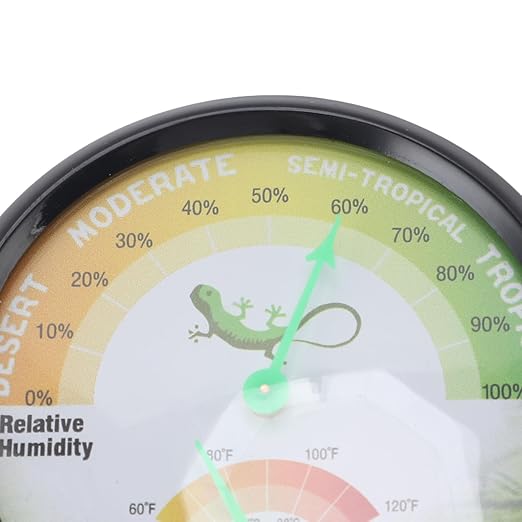 Thermometer Hygrometer Indoor Thermometers Dial High Precise Pointer Type Mechanical Temperature and Humidity for Reptile Pet