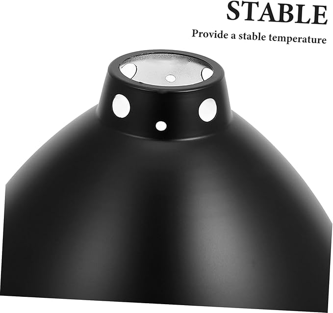 Luxshiny 1pc Reptile Heat Lamp Shade Insulated Dome Bulb Reflector for Optimal Lighting Terrariums Construction for Bearded Dragons Lizards and Snakes Energy Efficient Design